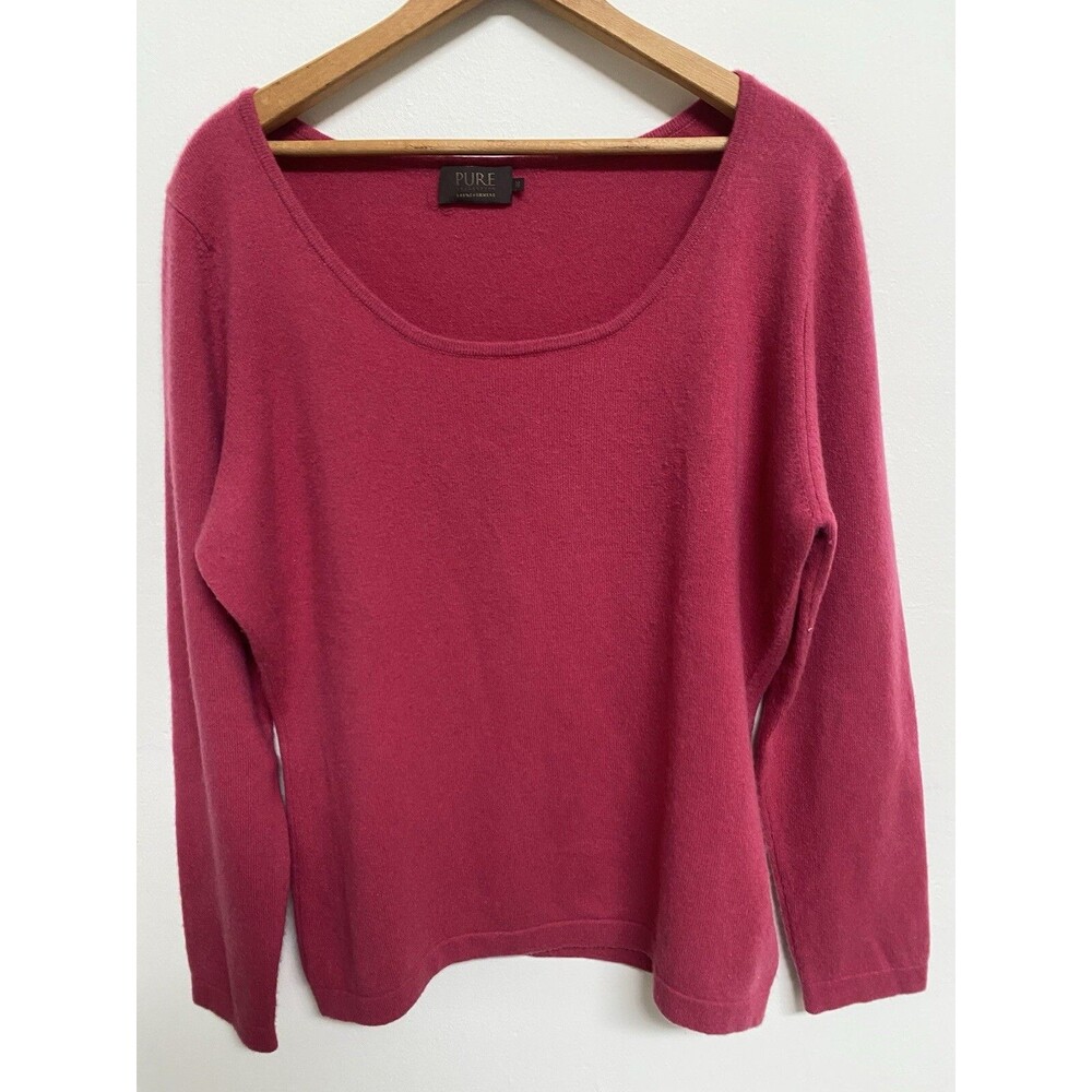 Pure Collection Cashmere Pullover Rose Red Size 18 Women’s